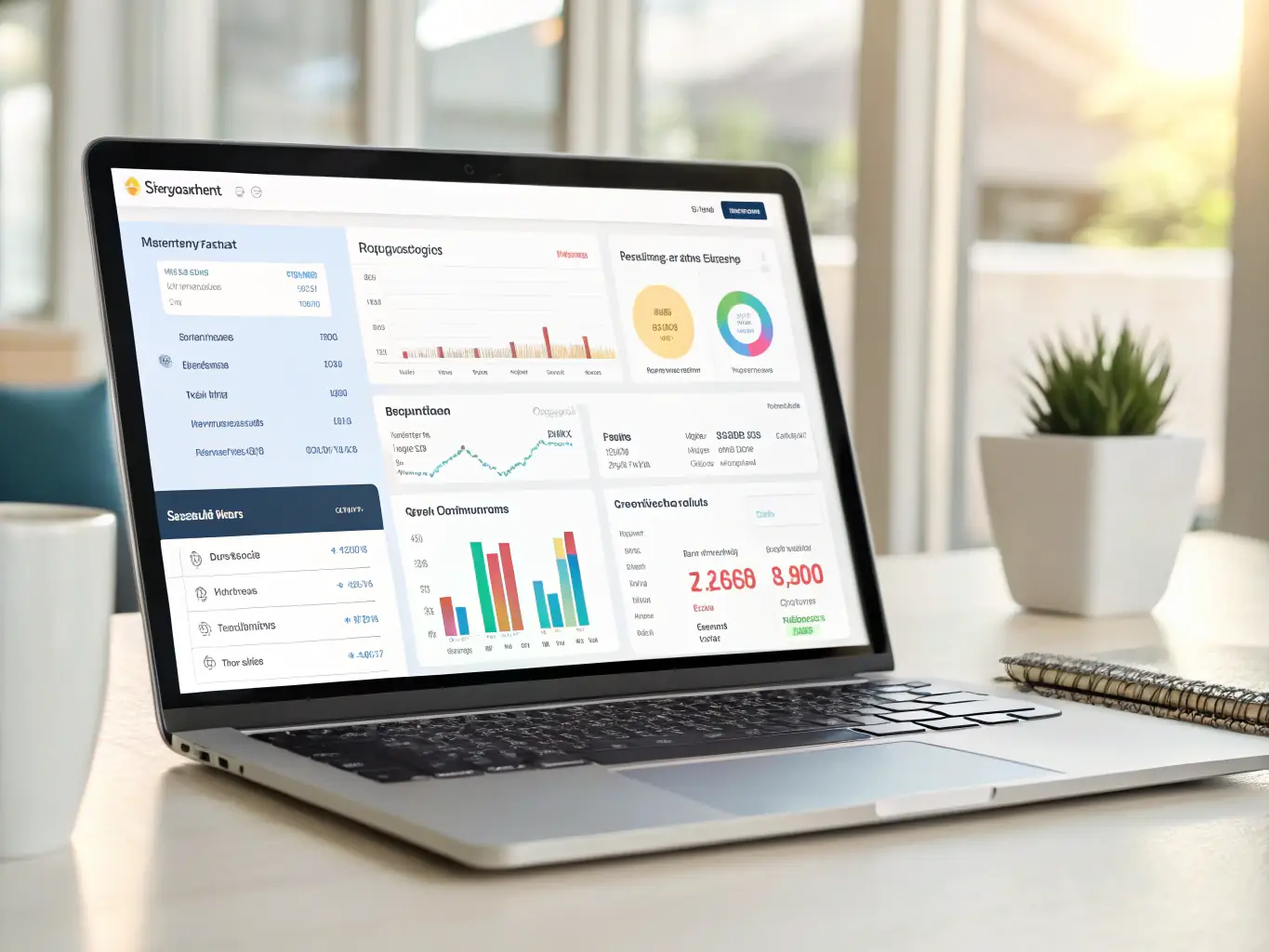 A screenshot of the Mooncard expense tracking dashboard, showcasing various expense categories and analytics, with a clean and intuitive design.