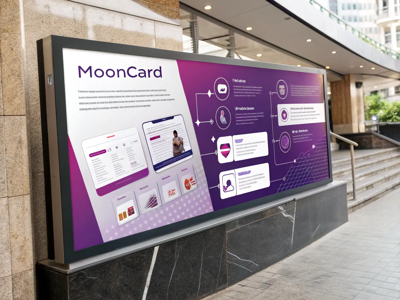 An infographic illustrating the steps of financial workflow optimization with Mooncard, highlighting key improvements and benefits.
